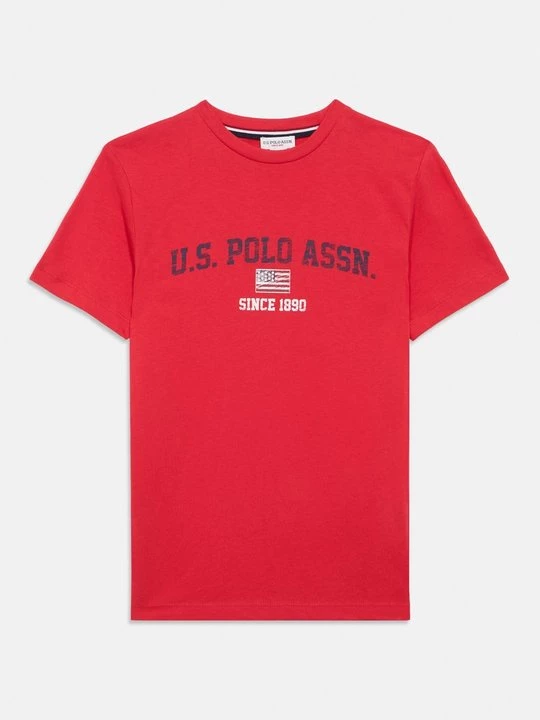 Foto van product T-shirt print U.S. POLO ASSN. rood