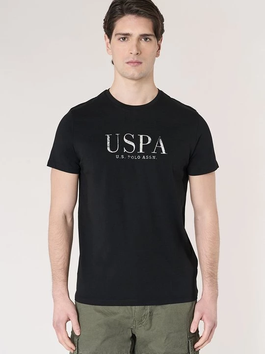 Foto van product T-shirt print U.S. POLO ASSN. zwart