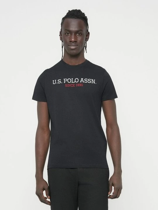 Foto van product T-shirt print U.S. POLO ASSN. zwart