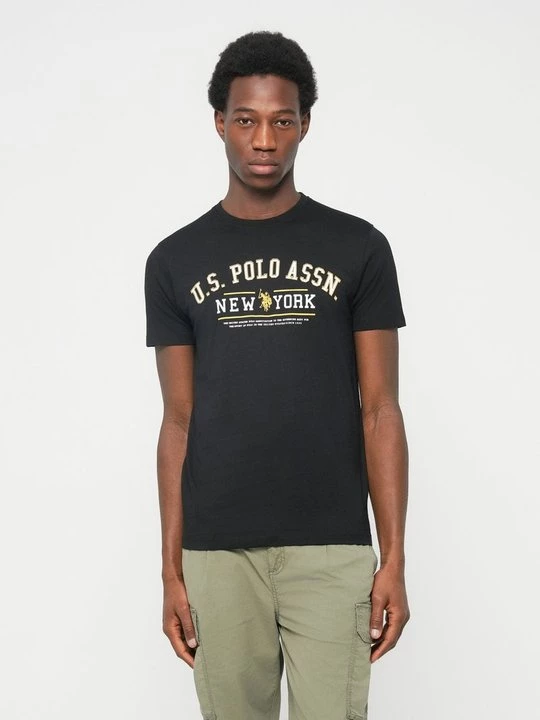 Foto van product T-shirt print U.S. POLO ASSN. zwart