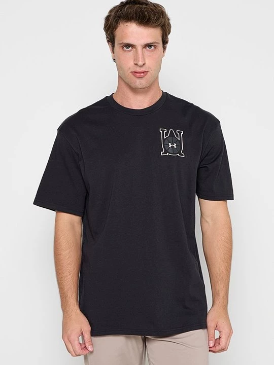 Foto van product T-shirt print Under Armour zwart