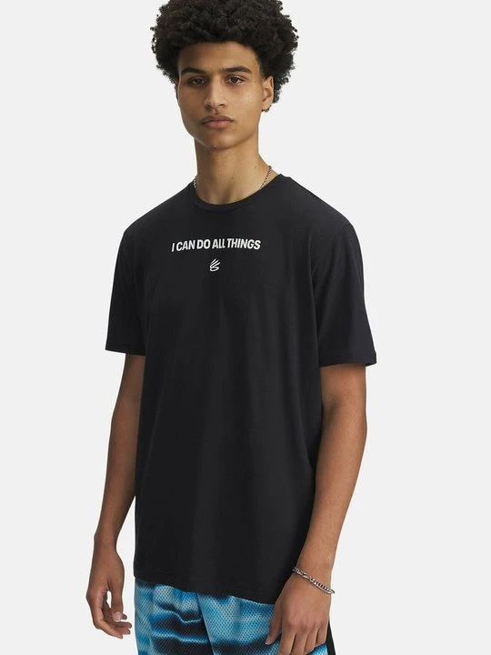 Foto van product T-shirt print Under Armour zwart