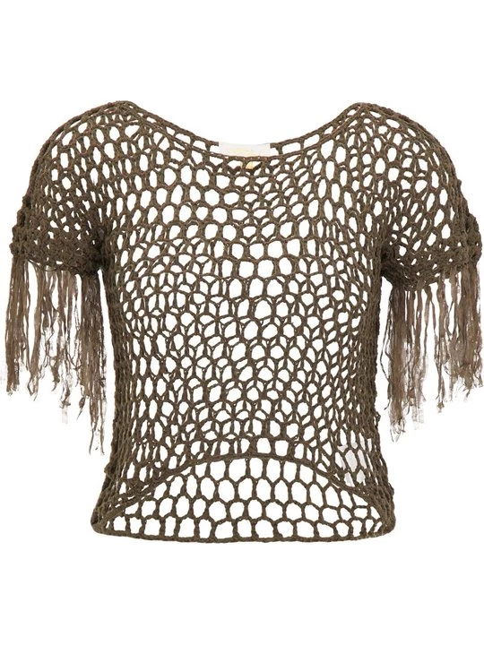 Foto van product T-shirt print usha olijfgroen