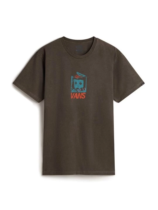 Foto van product T-shirt print Vans donkerbruin
