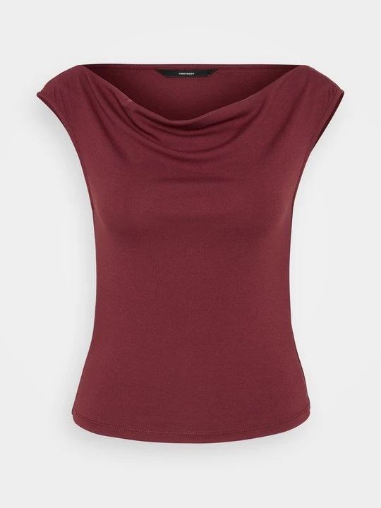 Foto van product T-shirt print Vero Moda bordeauxrood