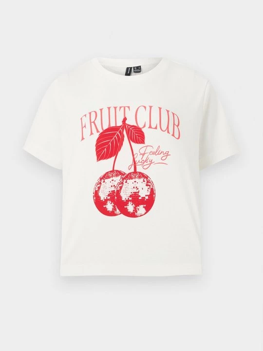 Foto van product T-shirt print Vero Moda crème