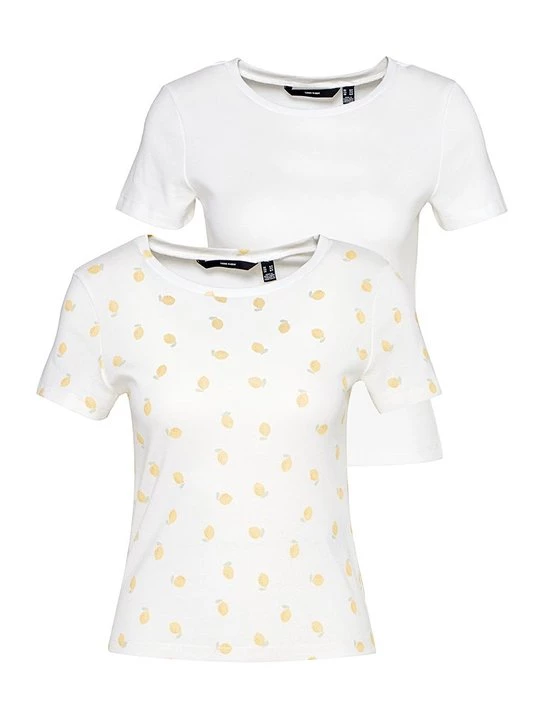 Foto van product T-shirt print Vero Moda crème