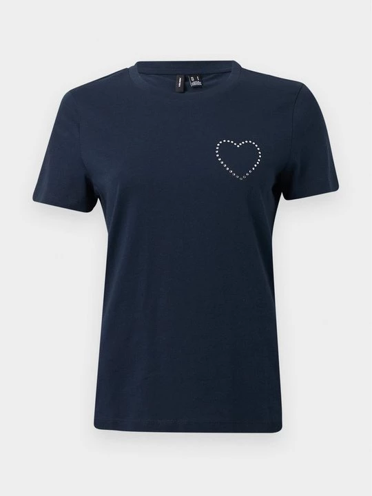 Foto van product T-shirt print Vero Moda donkerblauw