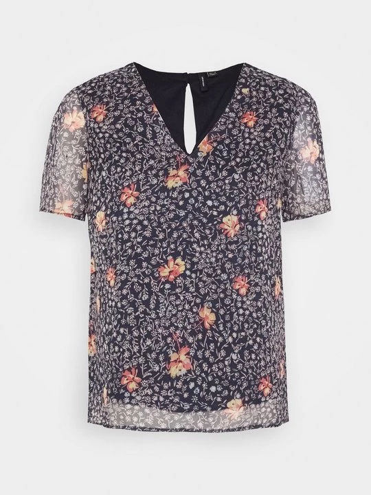 Foto van product T-shirt print Vero Moda donkerblauw