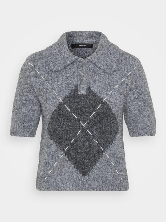 Foto van product T-shirt print Vero Moda lichtgrijs gemêleerd