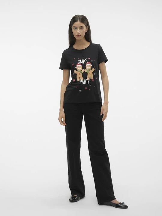Foto van product T-shirt print Vero Moda zwart