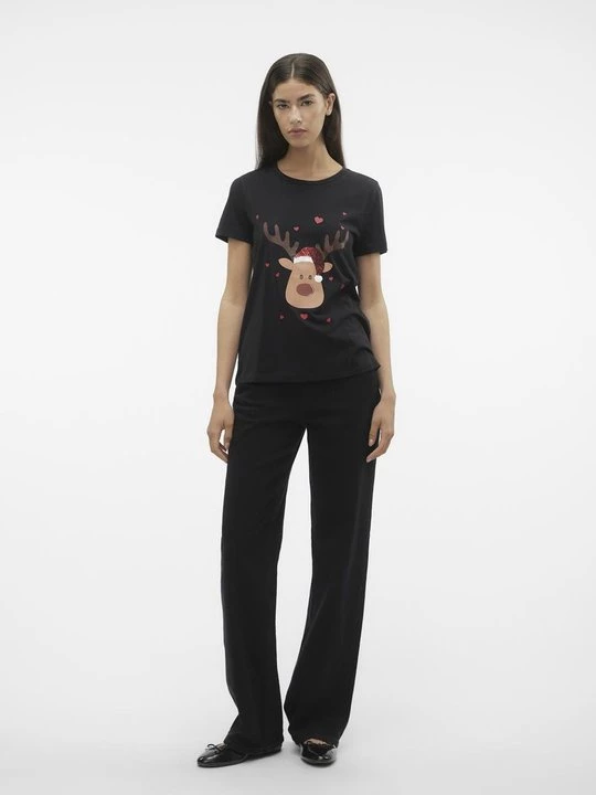 Foto van product T-shirt print Vero Moda zwart