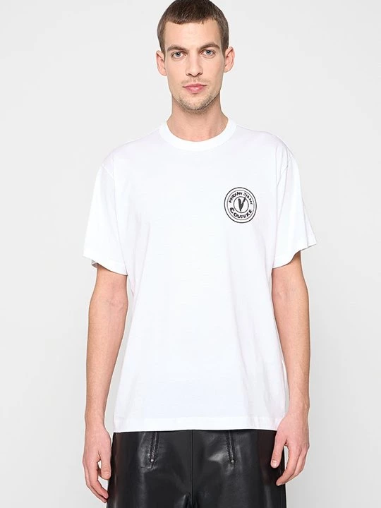 Foto van product T-shirt print Versace Jeans Couture crème