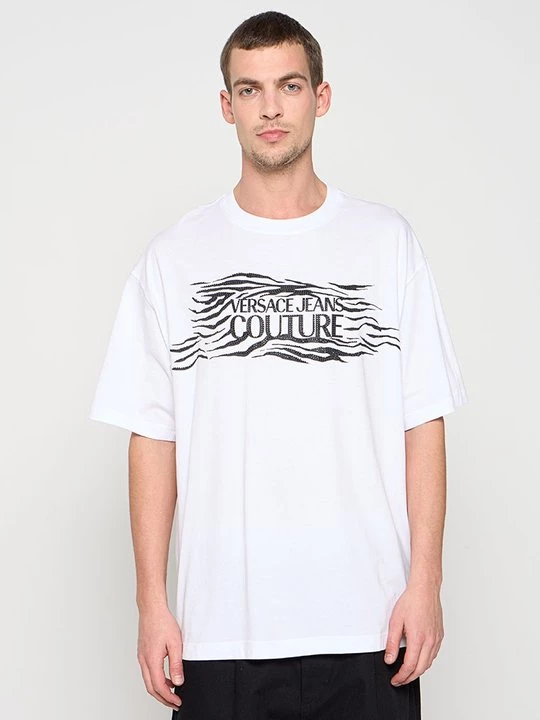 Foto van product T-shirt print Versace Jeans Couture crème