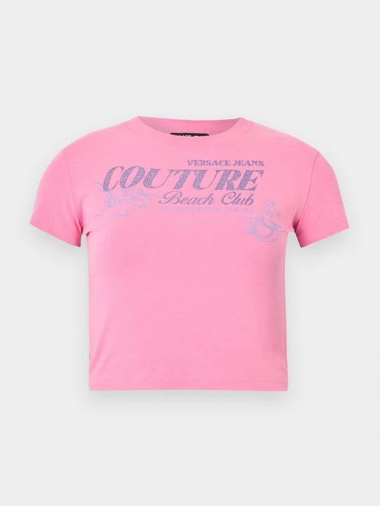 Foto van product T-shirt print Versace Jeans Couture donkerroze