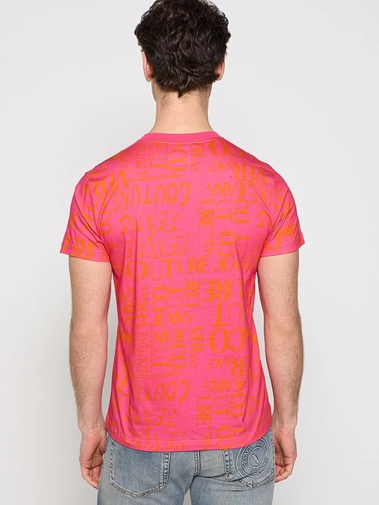 Foto van product T-shirt print Versace Jeans Couture donkerroze