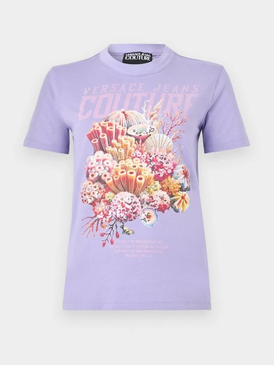 Foto van product T-shirt print Versace Jeans Couture lila