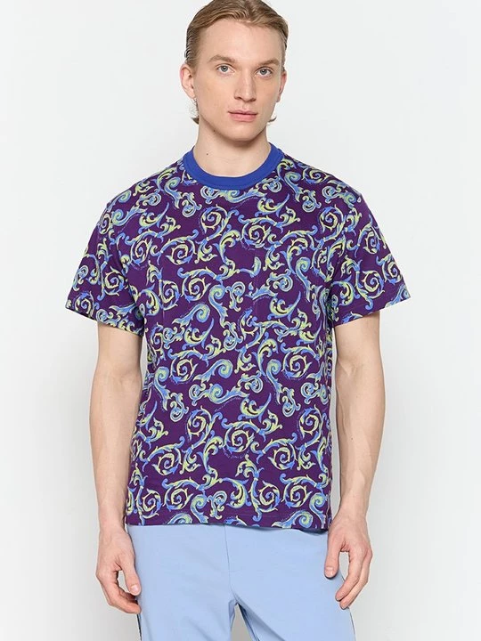 Foto van product T-shirt print Versace Jeans Couture paars