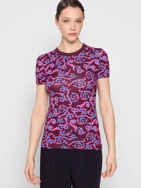 Foto van product T-shirt print Versace Jeans Couture paars