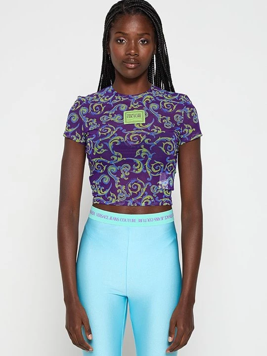 Foto van product T-shirt print Versace Jeans Couture paars