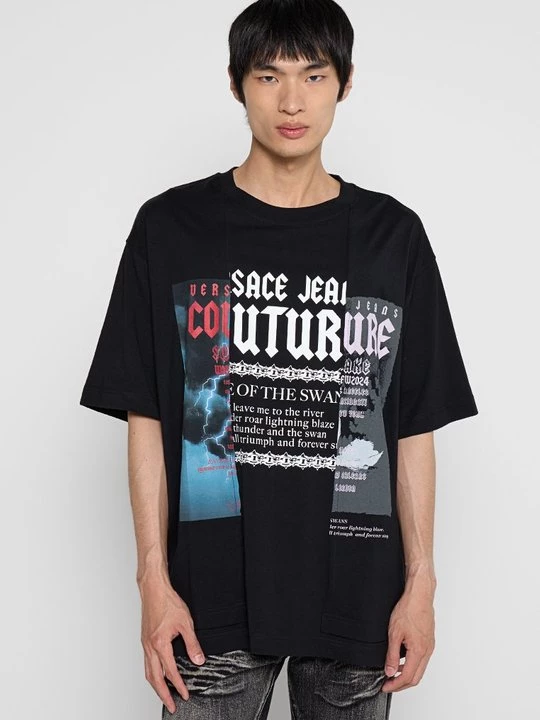 Foto van product T-shirt print Versace Jeans Couture zwart