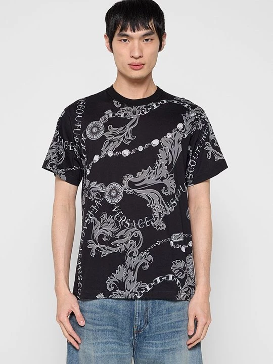 Foto van product T-shirt print Versace Jeans Couture zwart
