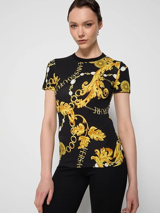 Foto van product T-shirt print Versace Jeans Couture zwart