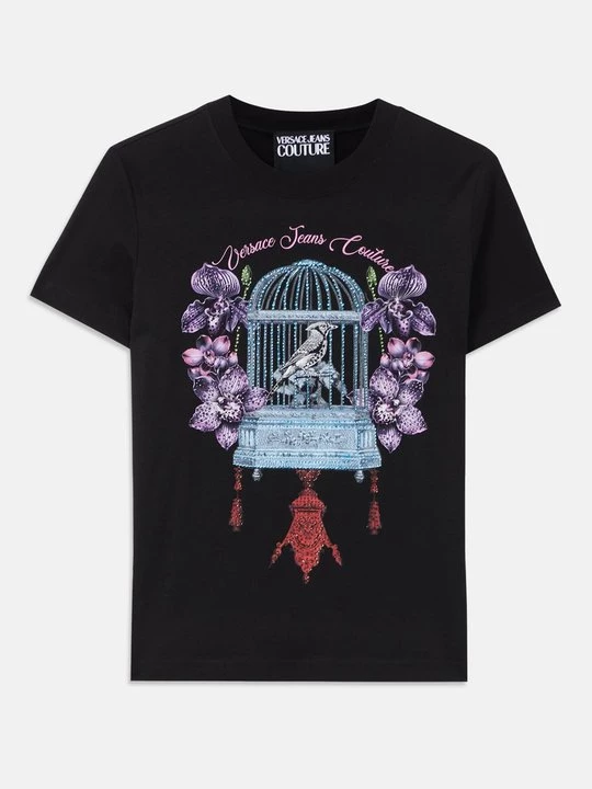 Foto van product T-shirt print Versace Jeans Couture zwart