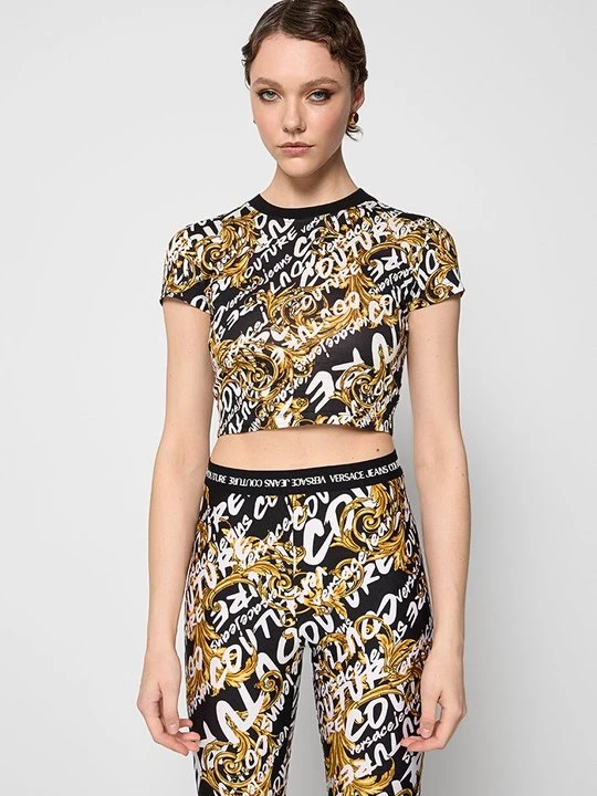 Foto van product T-shirt print Versace Jeans Couture zwart