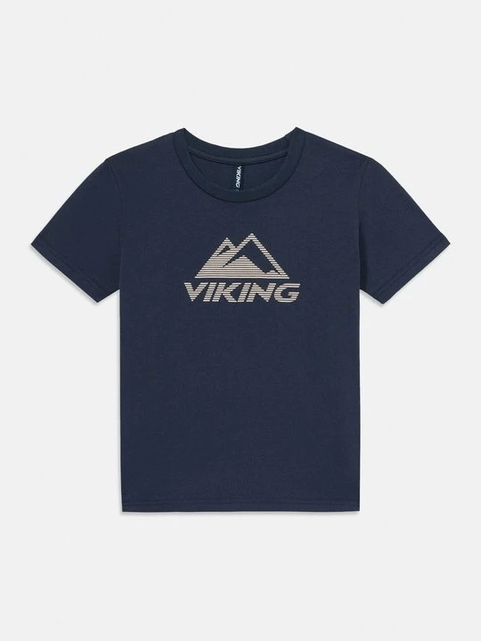 Foto van product T-shirt print Viking donkerblauw