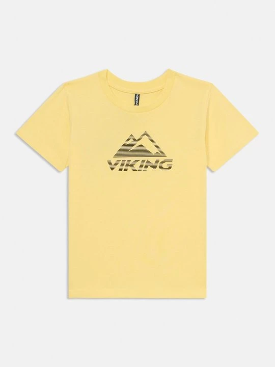 Foto van product T-shirt print Viking lichtgeel