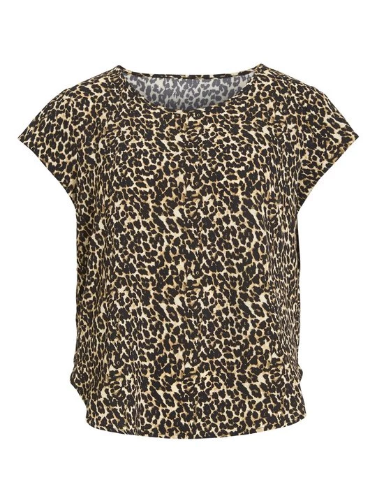 Foto van product T-shirt print Vila bruin