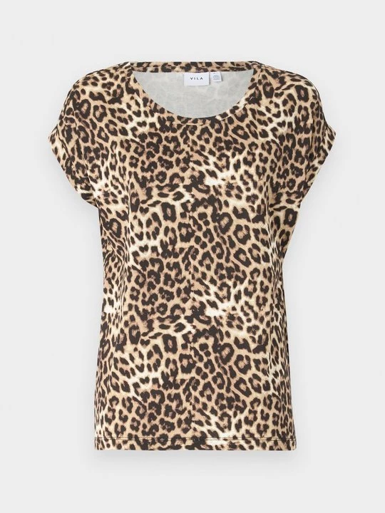 Foto van product T-shirt print Vila bruin