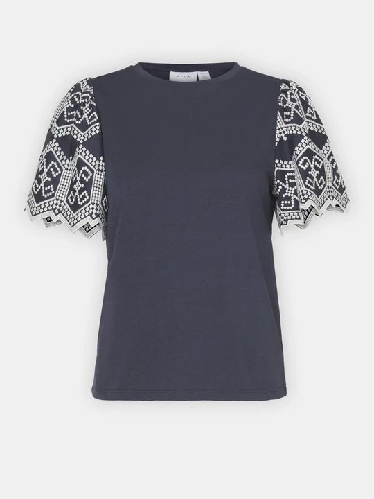 Foto van product T-shirt print Vila donkerblauw