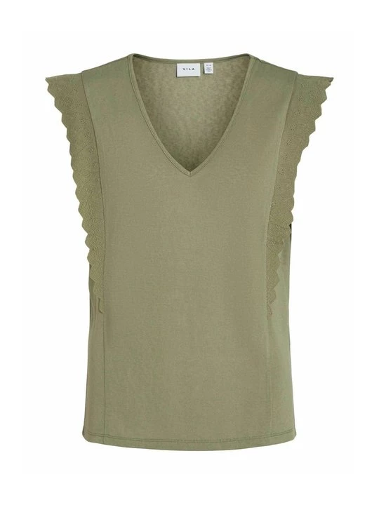 Foto van product T-shirt print Vila groen