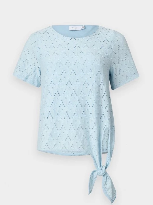 Foto van product T-shirt print Vila lichtblauw