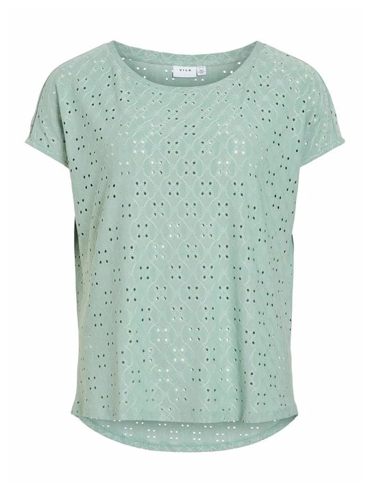 Foto van product T-shirt print Vila mintgroen