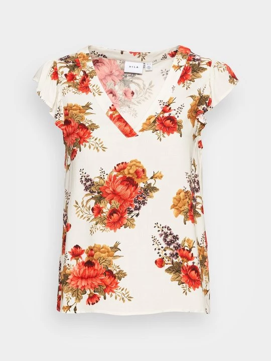 Foto van product T-shirt print Vila wit