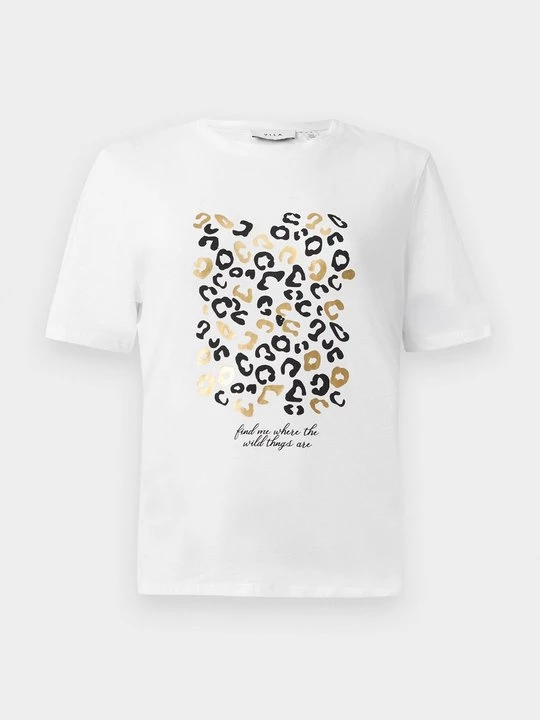 Foto van product T-shirt print Vila wit