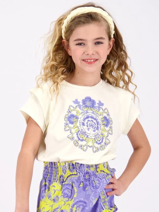 Foto van product T-shirt print VINGINO crème
