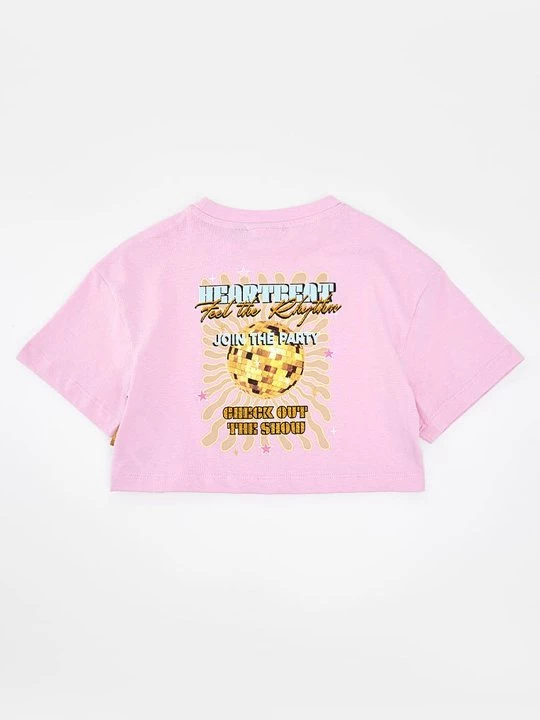Foto van product T-shirt print VINGINO donkerroze