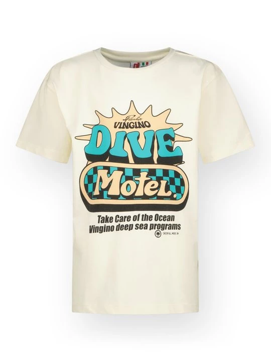 Foto van product T-shirt print VINGINO wit