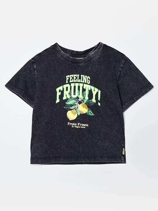 Foto van product T-shirt print VINGINO zwart