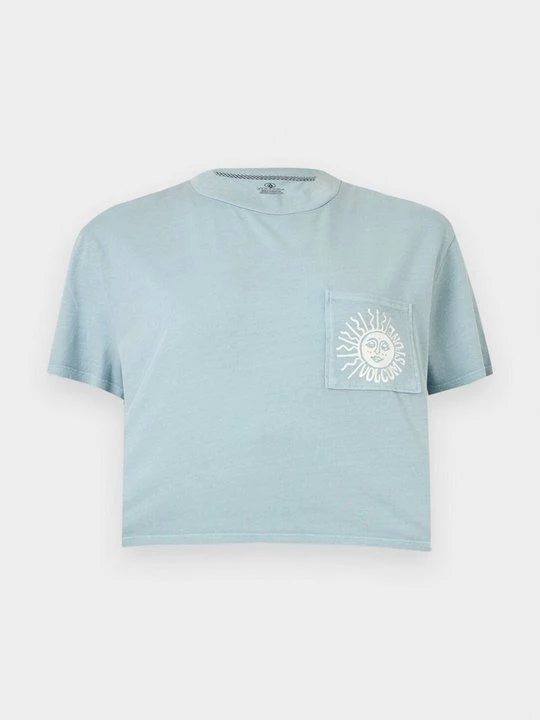 Foto van product T-shirt print Volcom lichtblauw