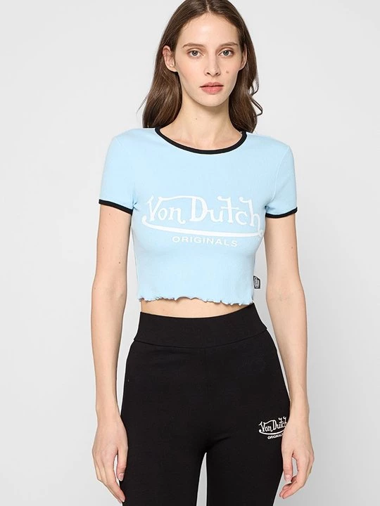 Foto van product T-shirt print Von Dutch blauw