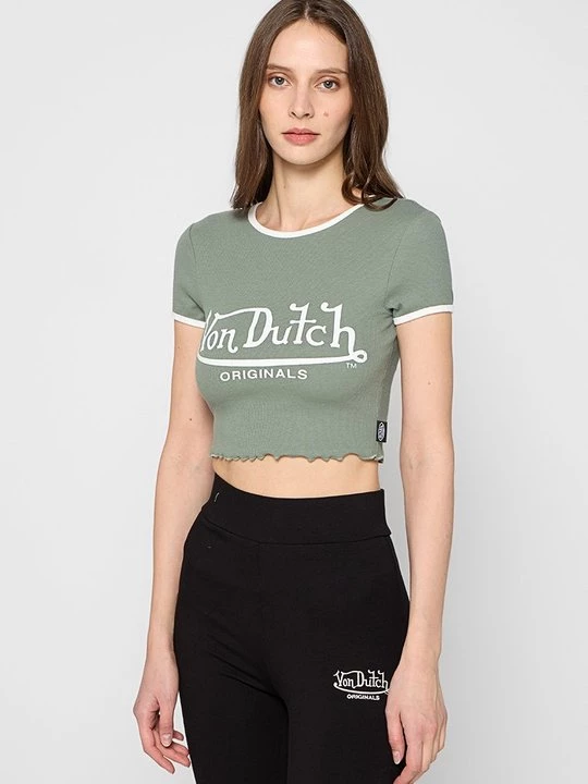 Foto van product T-shirt print Von Dutch groen