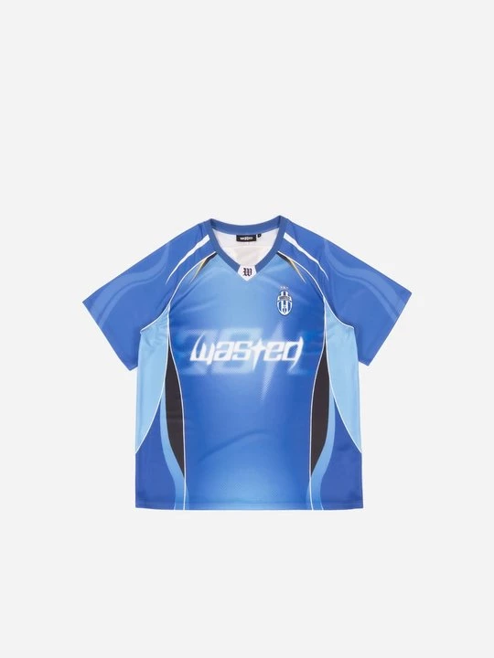 Foto van product T-shirt print Wasted Paris blauw