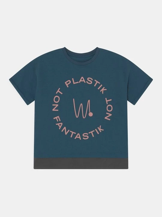 Foto van product T-shirt print Wawaland donkerblauw