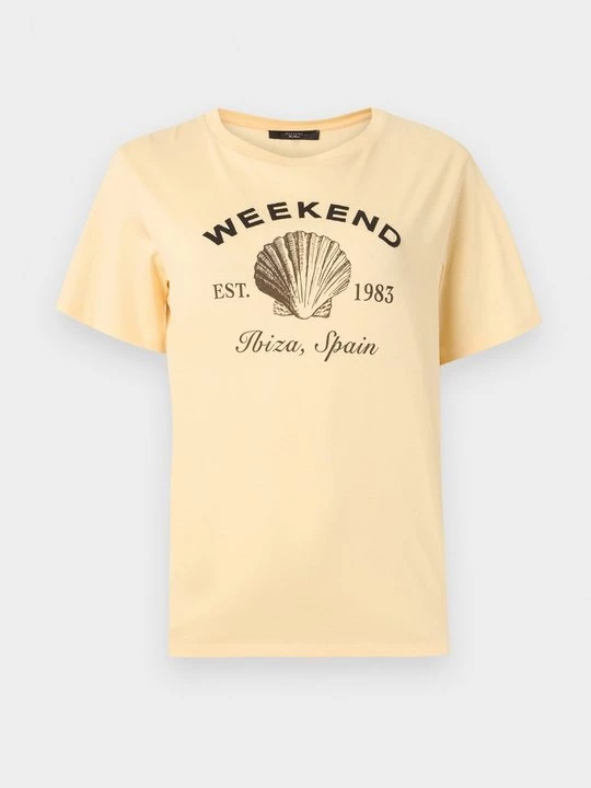 Foto van product T-shirt print Weekend Max Mara geel