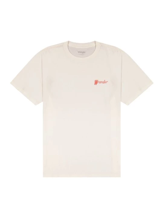 Foto van product T-shirt print Wrangler crème